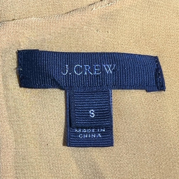 J. Crew Silk Blend Ultra Luxe Velvet Tank Top in Vintage Gold, Size Small - Picture 10 of 11